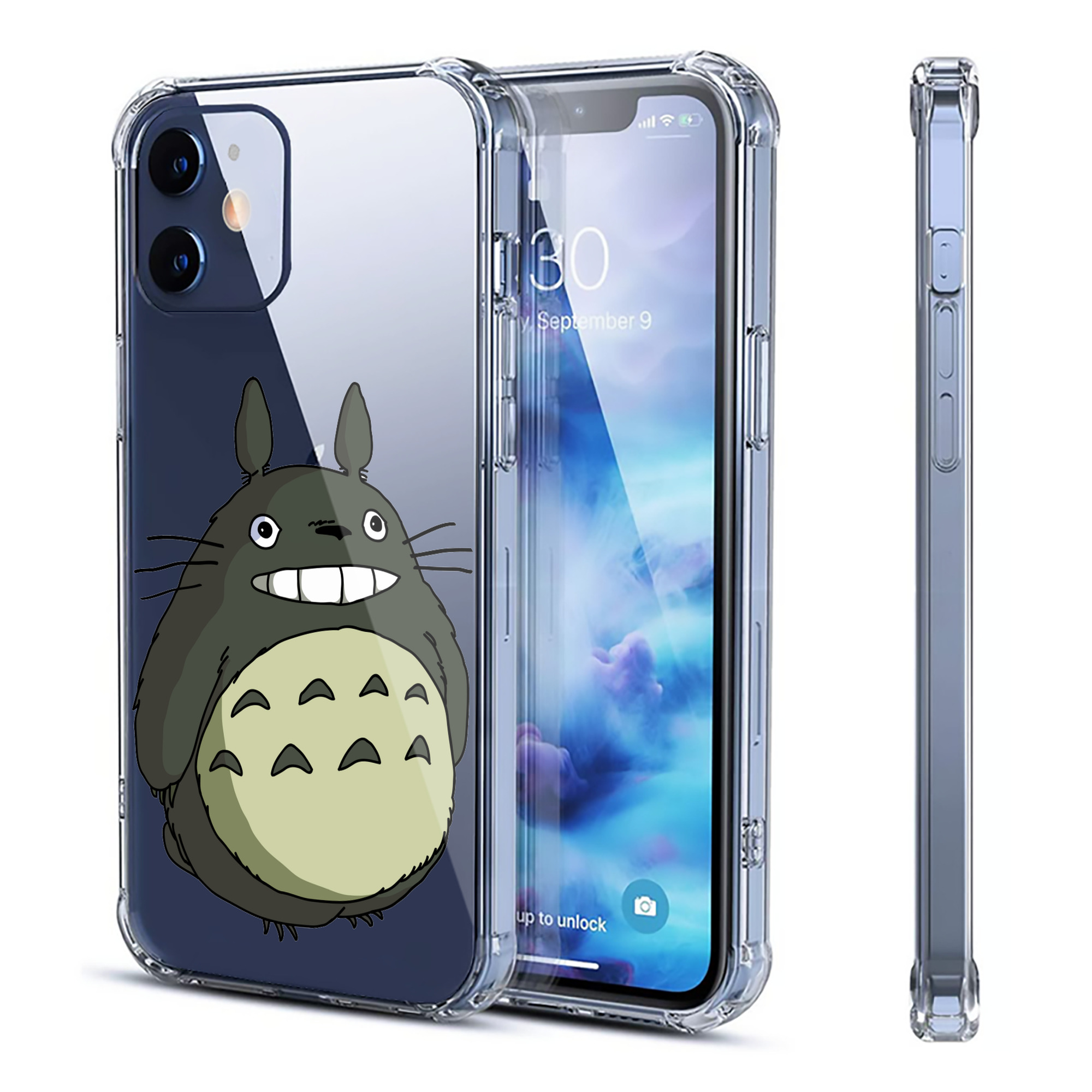 （画像用） となりのトトロ 草壁メイ 草壁サツキ My Neighbor Totoro Satsuki Kusakabe Mei Kusakabe 【iPhone 12シリーズ対応】透明スマホケース（クリアソフトケース）